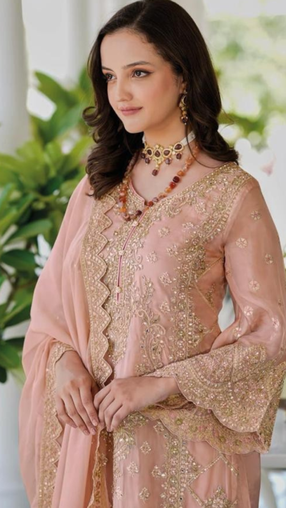 Premium Organza Silk Embroidery set