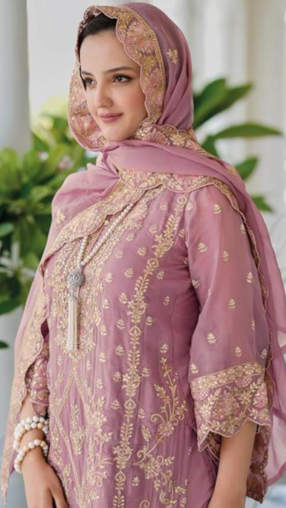 Premium Organza Silk Embroidery set
