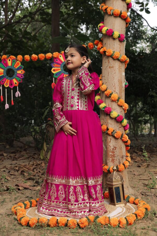 Scarlet Pink Anarkali Gown dress