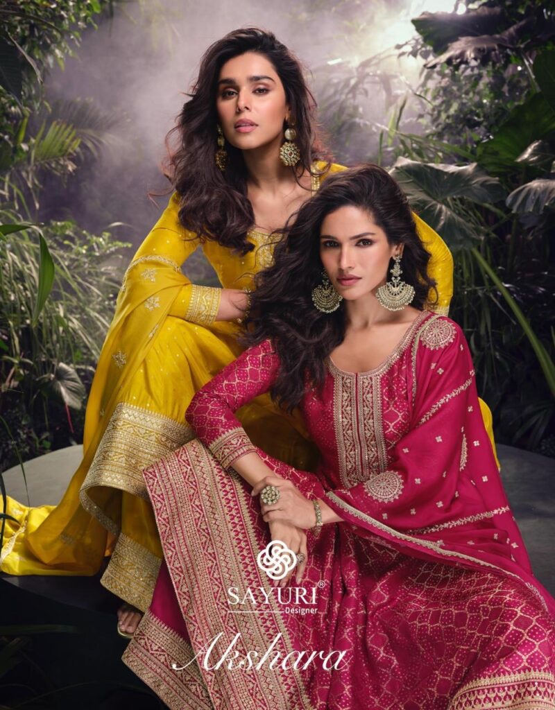 Anarkali style top in Pink Set