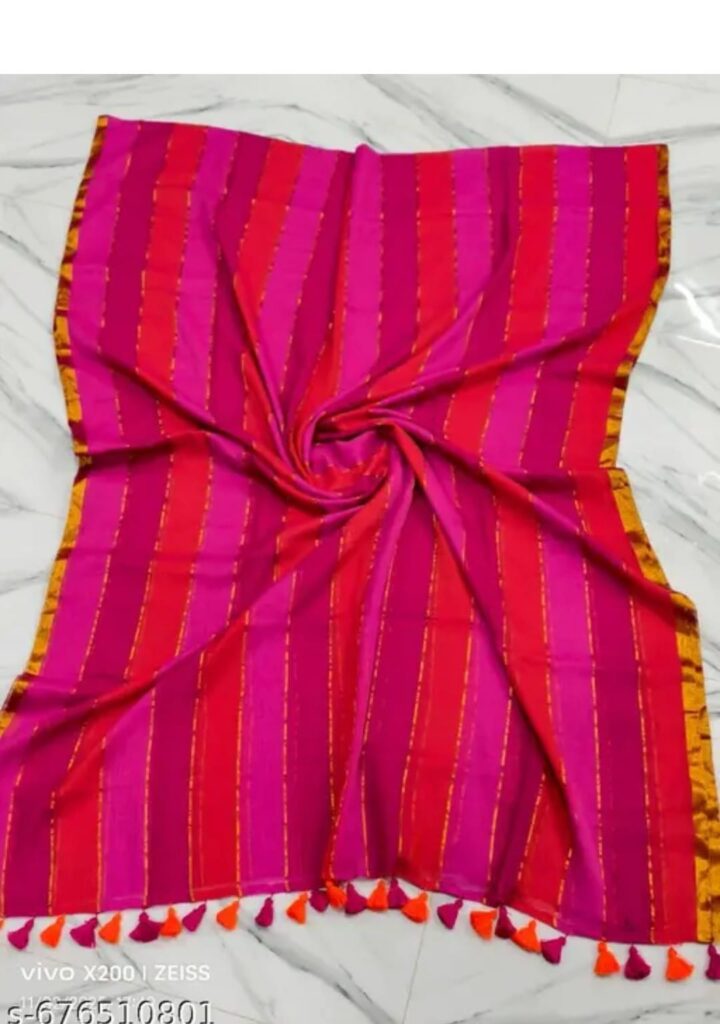 Pure Mul Cotton Sarees in Stripe