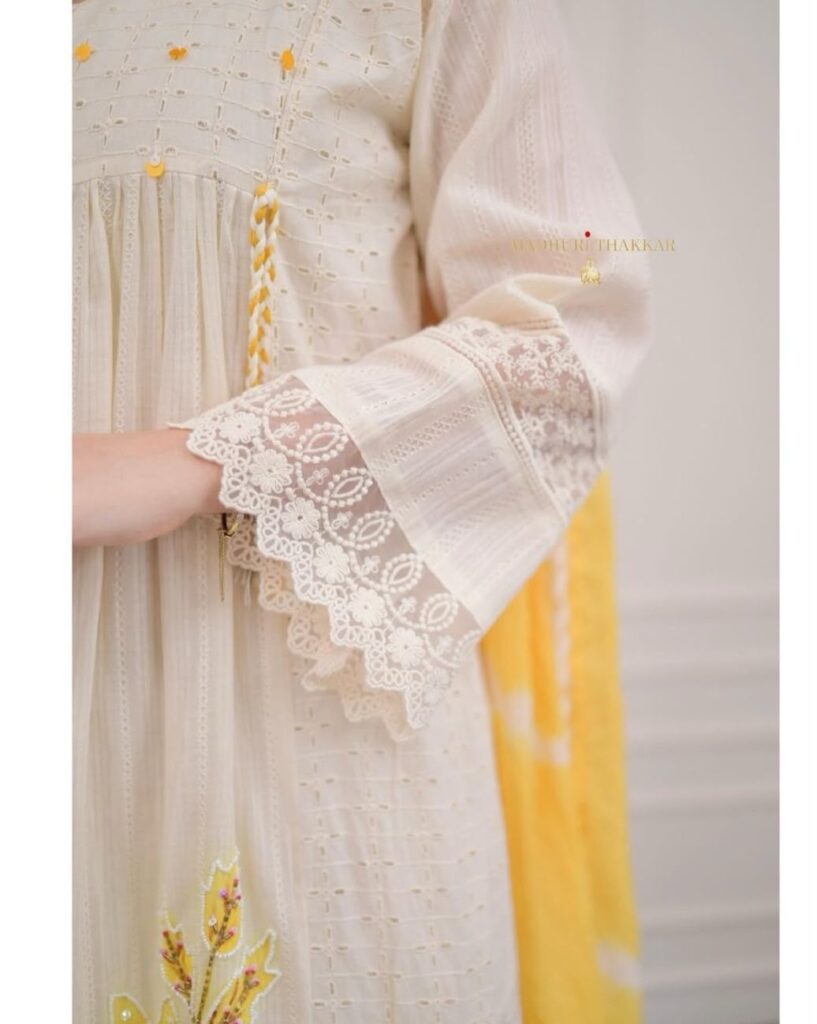 Pure Mul Cotton 3 Pc Suit with Floral Embroidery – Light & Elegant for Dubai Summers